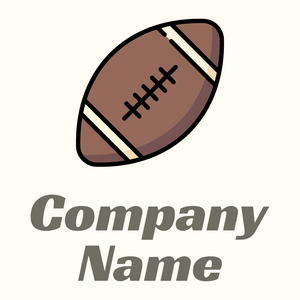 American football on a Floral White background - Sport
