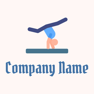 Gymnast on a Snow background - Esportes