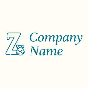 Letter z logo on a Floral White background - Animals & Pets