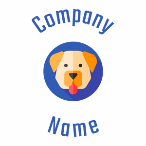 Labrador retriever logo on a White background - Animales & Animales de compañía