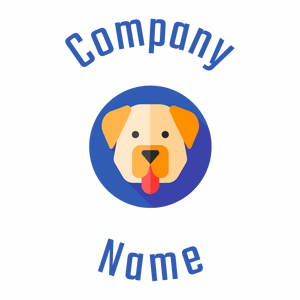 Labrador retriever logo on a White background - Animais e Pets
