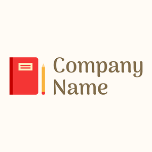 Red Notebook logo on a Floral White background - Abstracto