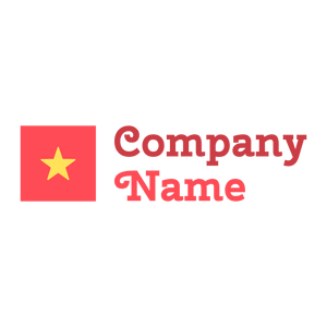 Square Vietnam logo on a White background - Abstracto