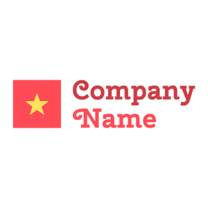 Square Vietnam logo on a White background - Abstrait