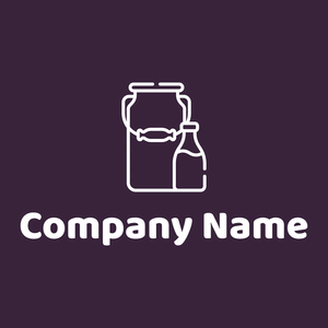Milk logo on a Jagger background - Agriculture