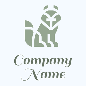 Coyote logo on a Alice Blue background - Animales & Animales de compañía