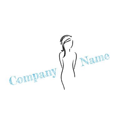 Logo en forma de mujer - Arte & Entretenimiento Logotipo