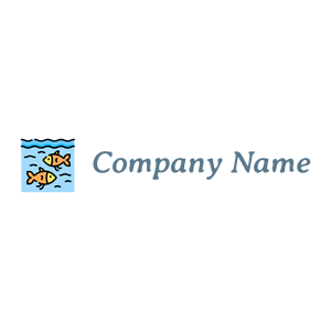 Fish logo on a White background - Dieren/huisdieren