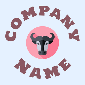 Carnation Pink Buffalo on a Alice Blue background - Animais e Pets