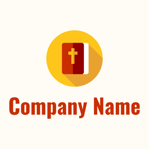 Rounded Bible on a Floral White background - Religión