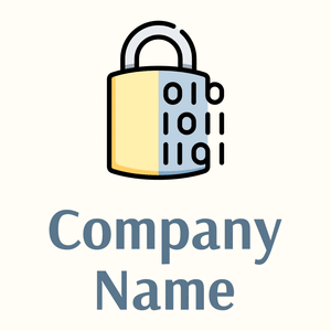 Encryption logo on a Floral White background - Internet
