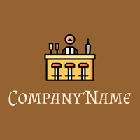 Bar logo on a Indochine background - Vendas