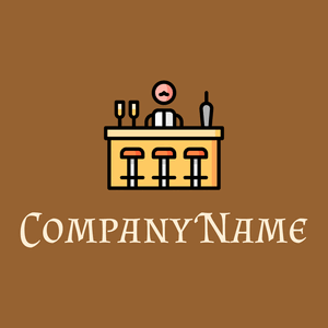 Bar logo on a Indochine background - Arredamento per la casa