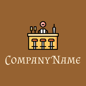 Bar logo on a Indochine background - Móveis