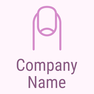 Finger with Nail logo on a Lavender Blush background - Construction & Outils