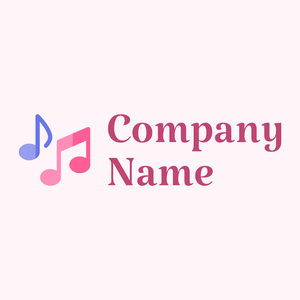 Musical note logo on a pink background - Entretenimento & Artes