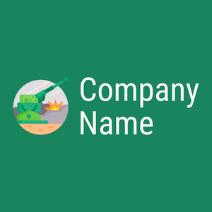 Artillery logo on a Green background - Abstracto