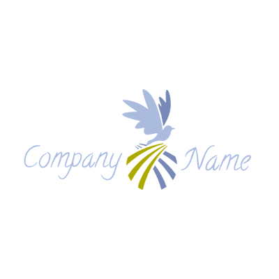 Logo con pájaro y carreteras - Comunidad & Sin fines de lucro Logotipo