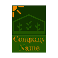 Logotipo verde agricultura invernadero - Paisage Logotipo