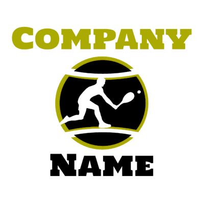 tenis player logo - Sports