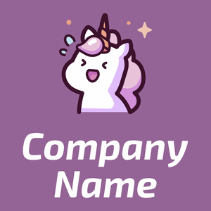 Unicorn logo on a Ce Soir background - Abstrato