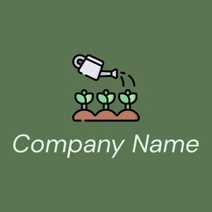 Watering Can on a Cactus background - Agricoltura