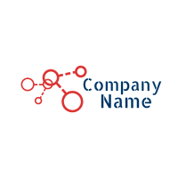 Logotipo de química roja - Comunicaciones Logotipo
