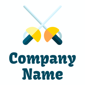 Fencing logo on a White background - Deportes