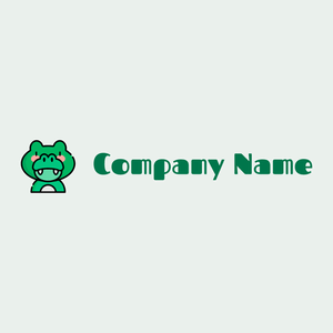 Crocodile logo on a Lily White background - Animaux & Animaux de compagnie