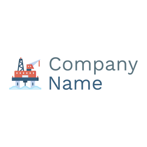 Drilling rig logo on a White background - Sommario