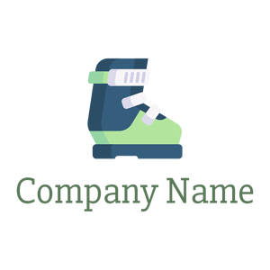 Ski boots logo on a White background - Kleinhandel