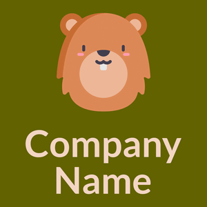 Porsche Beaver on a Olive background - Tiere & Haustiere