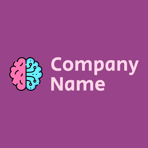 Hot Pink Brain on a Royal Heath background - Medical & Farmacia