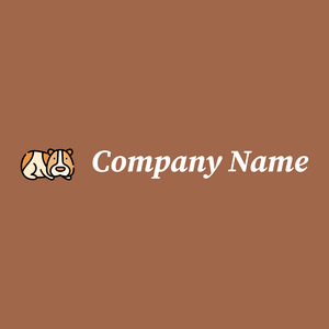 Guinea pig logo on a Sante Fe background - Animali & Cuccioli