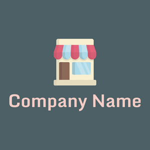 Candy shop logo on a grey background - Abstrait