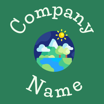 Forest logo on a Sea Green background - Landscaping