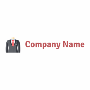 Suit logo on a White background - Abstrait