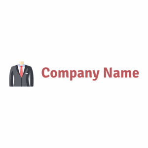 Suit logo on a White background - Abstrato