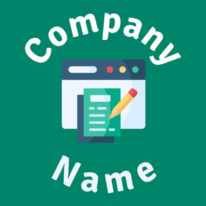 Content writing logo on a Observatory background - Negócios & Consultoria