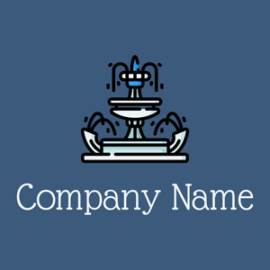 Fountain logo on a Matisse background - Architektur