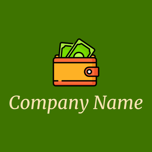 Wallet logo on a Olive background - Entreprise & Consultant