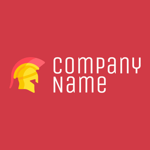 Helmet logo on a Persian Red background - Política