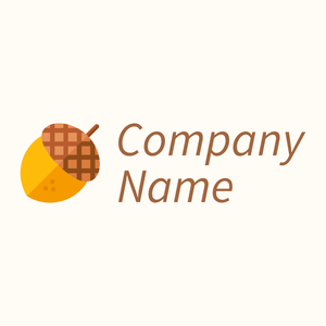 Nut logo on a Floral White background - Nourriture & Boisson