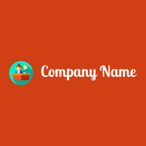 Workspace logo on a Orange background - Negócios & Consultoria