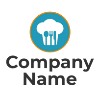 Restaurant logo with a chef's hat - Alimentos & Bebidas