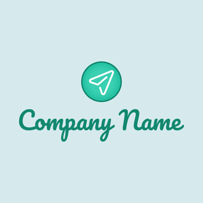 white arrow on green background logo - Domaine des communications
