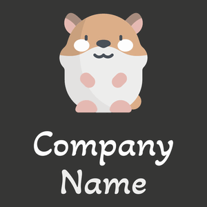 Hamster logo on a Zeus background - Animais e Pets
