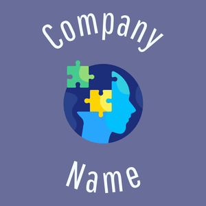 Autism logo on a Waikawa Grey background - Médicale & Pharmaceutique