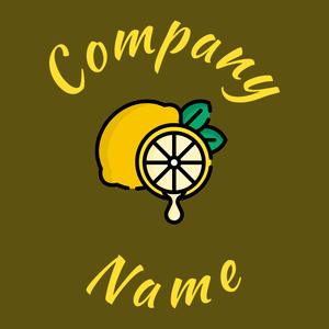 Lemon on a Raw Umber background - Comida & Bebida