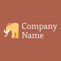 Mammoth logo on a Crail background - Animais e Pets